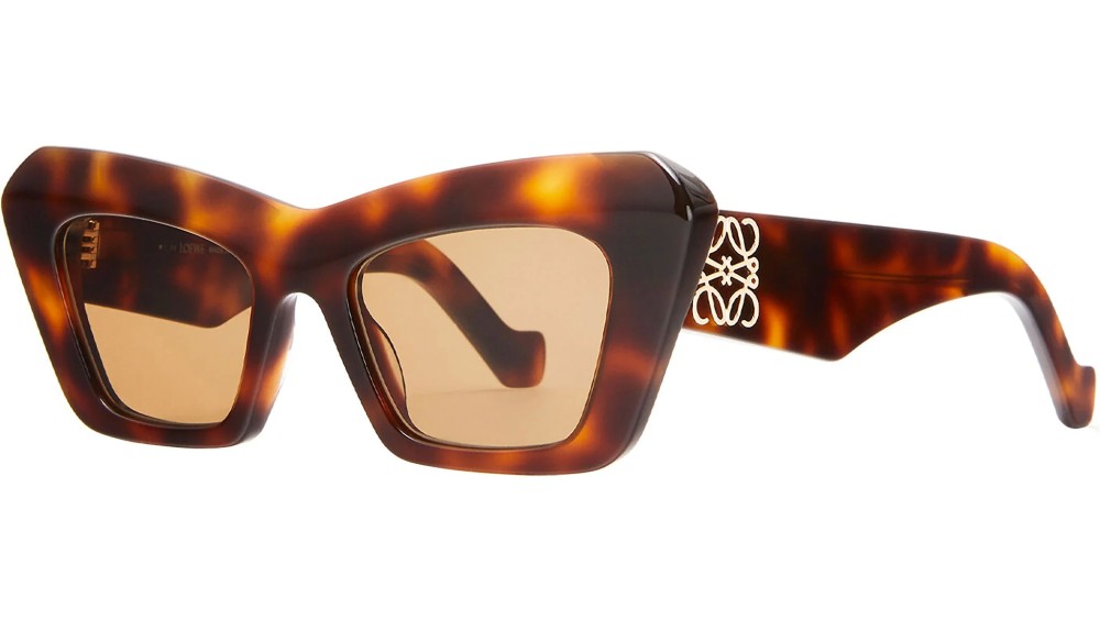 Loewe LW40036I - 53E - 50 Lunettes de soleil Havane Œil de chat
