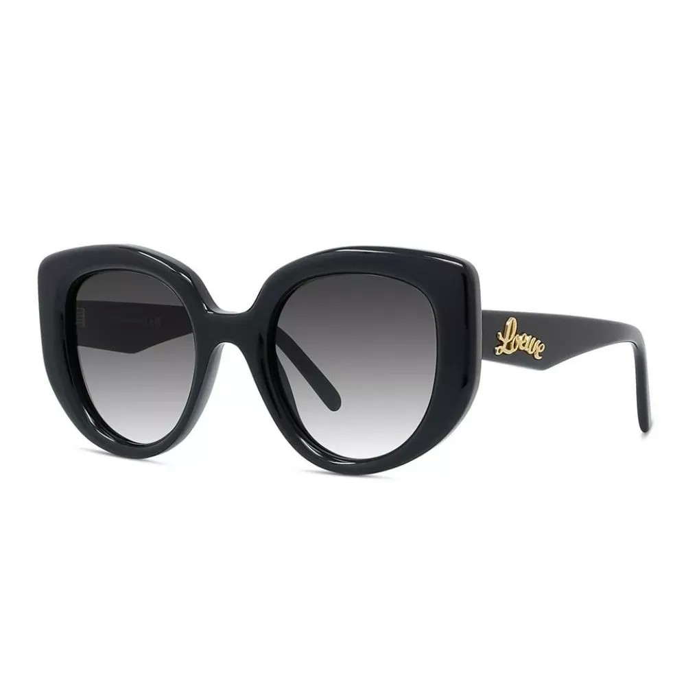 Loewe LW40100I - 01B - 49 Lunettes de soleil Noir Papillon