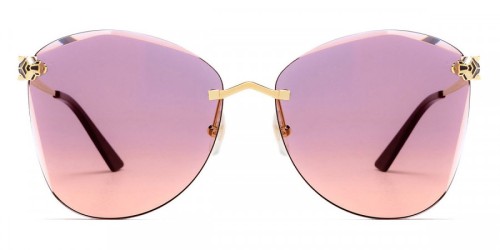 Cartier CT0398S - 003 - 62 Lunettes de soleil Or Papillon