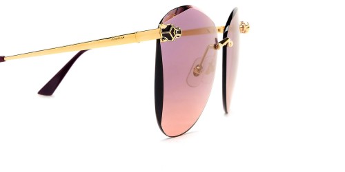 Cartier CT0398S - 003 - 62 Lunettes de soleil Or Papillon