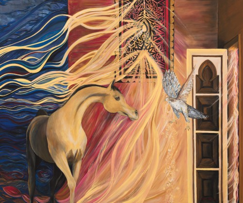 Fanni Mikó - Peintures - HOMECOMING - 2023, ACRYLIC, CANVAS - 100 X 120