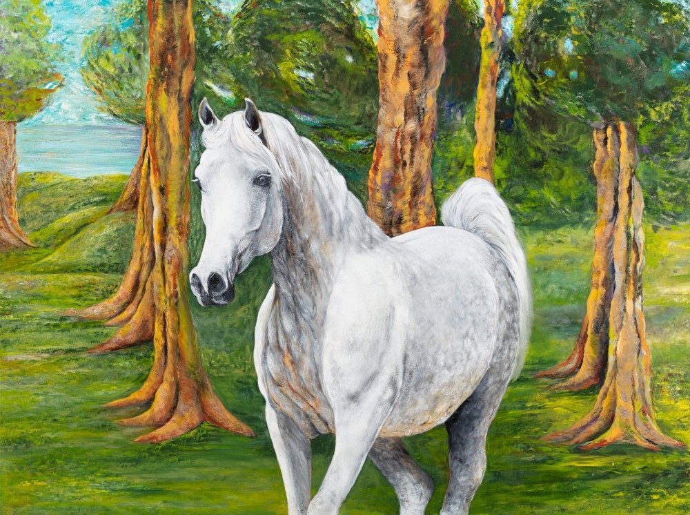Fanni Mikó HORSE - 2024, ACRYLIC, CANVAS - 120 X 160 Peintures