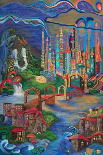 Fanni Mikó - Peintures - THE OTHER SIDE - 2024, ACRYLIC, CANVAS - 150 x 100