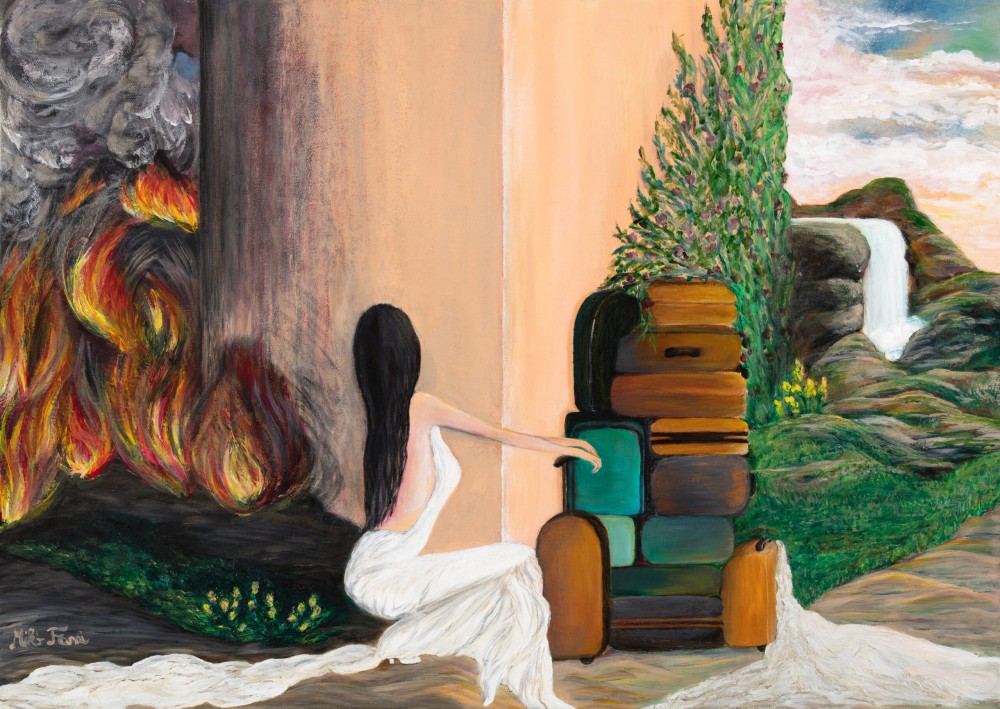 Fanni Mikó NEW CHAPTER - 2023, ACRYLIC, CANVAS - 50 X 70 Peintures