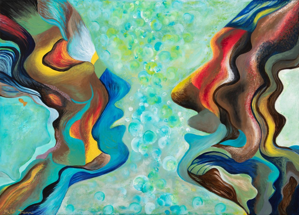 Fanni Mikó YOU AND ME - 2023, ACRYLIC, CANVAS - 50 X 70 Peintures