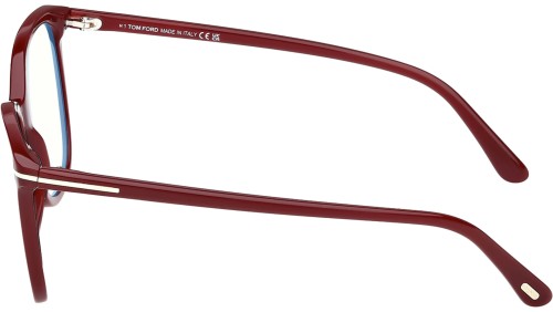 Tom Ford TF6089-B - 069 - 54 - AVEC DES VERRES À FILTRE ANTI LUMIÈRE BLEU-VIOLET Cadres optiques Bordeaux Coussin arrondi
