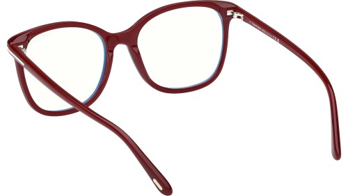 Tom Ford TF6089-B - 069 - 54 - AVEC DES VERRES À FILTRE ANTI LUMIÈRE BLEU-VIOLET Cadres optiques Bordeaux Coussin arrondi