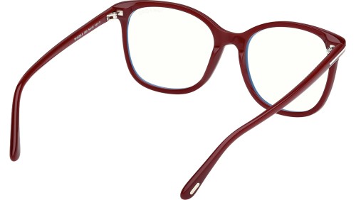 Tom Ford TF6089-B - 069 - 54 - AVEC DES VERRES À FILTRE ANTI LUMIÈRE BLEU-VIOLET Cadres optiques Bordeaux Coussin arrondi