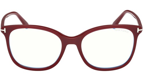 Tom Ford TF6089-B - 069 - 54 - AVEC DES VERRES À FILTRE ANTI LUMIÈRE BLEU-VIOLET Cadres optiques Bordeaux Coussin arrondi