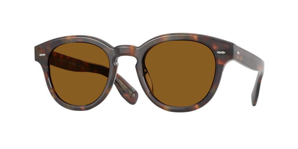 OLIVER PEOPLES OV5413SU CARY GRANT (HANMADE IN JAPAN) - 180153 - 48 Lunettes de soleil Havane foncé Rond
