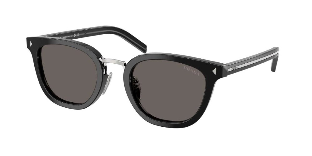 PRADA PR C01SD - 16K731 - 52 Lunettes de soleil Noir Coussin arrondi