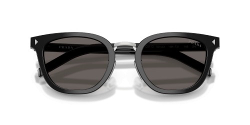 PRADA PR C01SD - 16K731 - 52 Lunettes de soleil Noir Coussin arrondi
