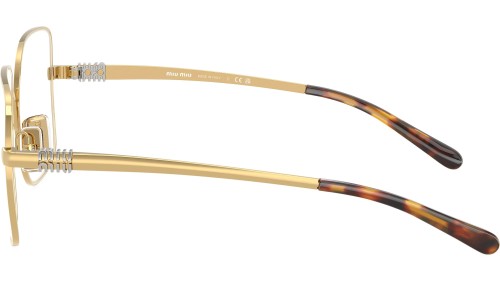 MIU MIU MU 51YV - 5AK1O1 - 53 Cadres optiques Or Angulaire