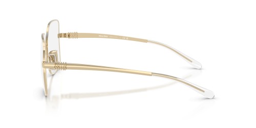 MIU MIU MU 51YV - ZVN1O1 - 53 Cadres optiques Or pâle Angulaire