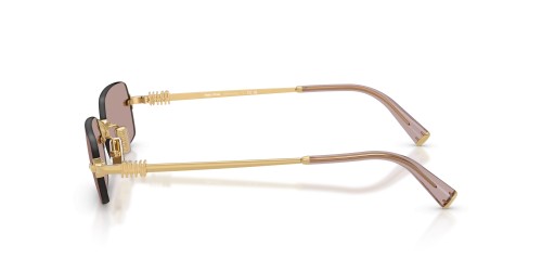 MIU MIU MU B50S - 5AK20I - 52 Lunettes de soleil Or Angulaire