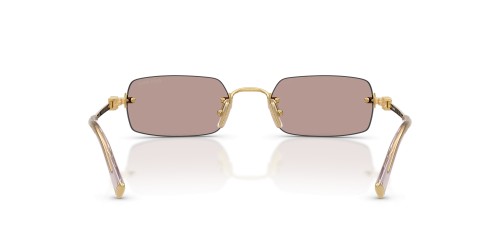 MIU MIU MU B50S - 5AK20I - 52 Lunettes de soleil Or Angulaire
