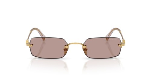 MIU MIU MU B50S - 5AK20I - 52 Lunettes de soleil Or Angulaire