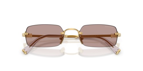 MIU MIU MU B50S - 5AK20I - 52 Lunettes de soleil Or Angulaire
