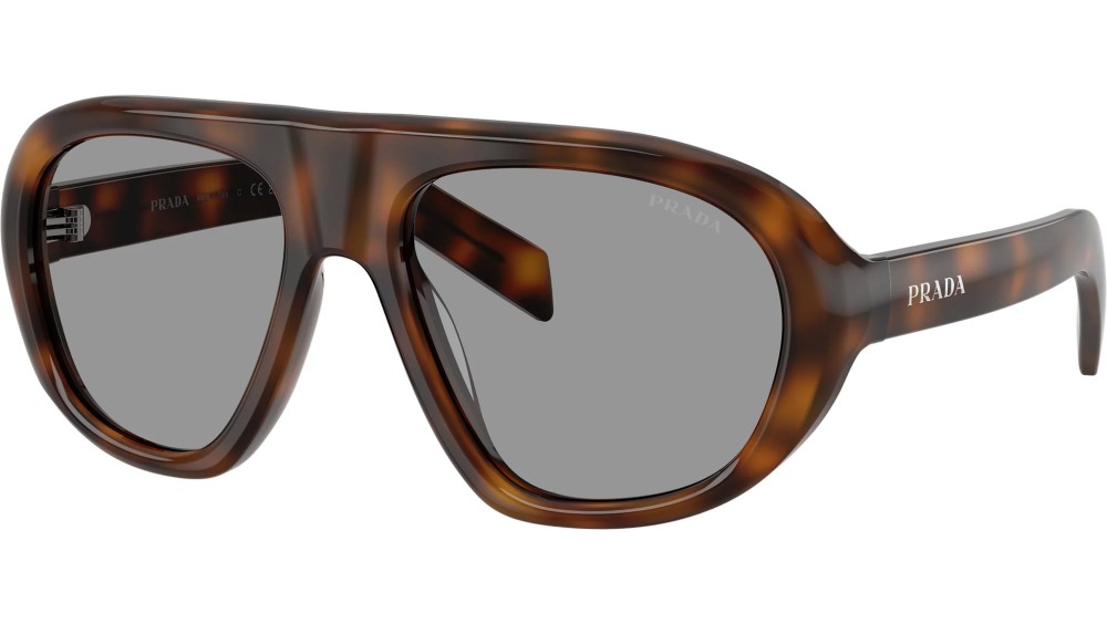 PRADA PR C05S - 20D50Q - 57 Lunettes de soleil Genévrier écaille Pilote (Aviateur)