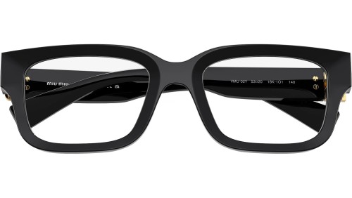 MIU MIU MU 02YV - 16K1O1 - 53 Cadres optiques Noir Angulaire