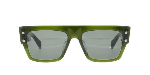 Balmain BPS-116 B-III - C - 56 Lunettes de soleil Vert Dessus plat