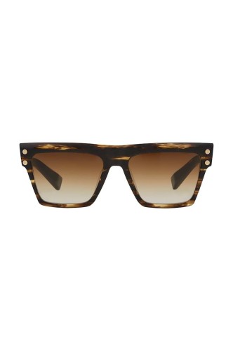 Balmain BPS-121 B-V - B - 54 Lunettes de soleil Havane Carré