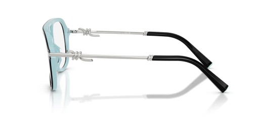 TIFFANY & CO. TF2283 - 8055 - 54 Cadres optiques Noir sur tiffany-bleu Pilote (Aviateur)
