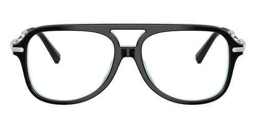 TIFFANY & CO. TF2283 - 8055 - 54 Cadres optiques Noir sur tiffany-bleu Pilote (Aviateur)