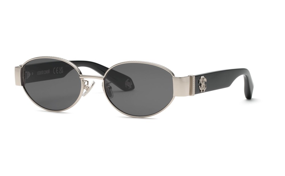 Roberto Cavalli SRC140M - 0579 - 54 Lunettes de soleil Palladium brillant Ovale