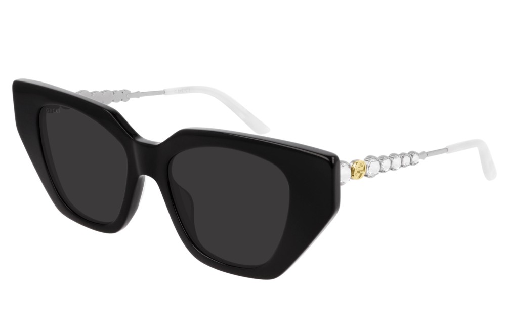 Gucci GG0641S - 001 - 53 Lunettes de soleil Noir Œil de chat