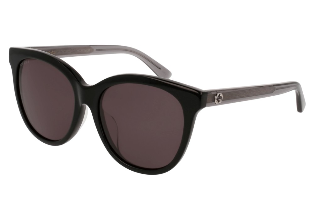 Gucci GG0081SK - 002 - 56 Lunettes de soleil Noir Œil de chat