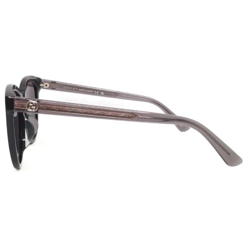 Gucci GG0081SK - 002 - 56 Lunettes de soleil Noir Œil de chat