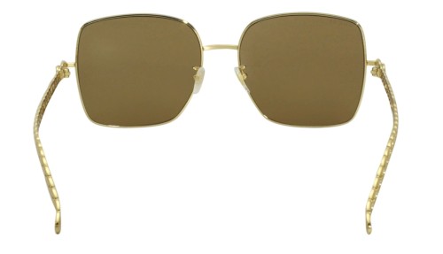 Gucci GG0724S WITHOUT CHAIN - 002 - 61 Lunettes de soleil Or Angulaire