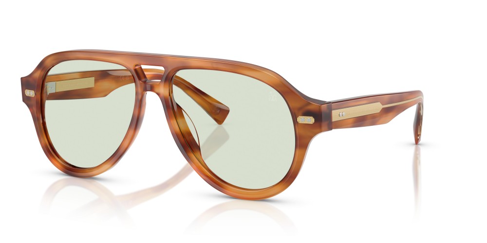 BRUNELLO CUCINELLI BC4017S - 102221 - 57 - AVEC DES VERRES TRANSITIONS Lunettes de soleil Havane Pilote (Aviateur)