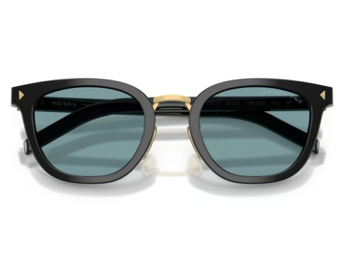 PRADA PR C01SD - 16K04D - 52 - AVEC DES VERRES POLARISÉS Lunettes de soleil Noir Œil de chat