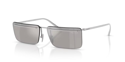 PRADA PR C53S - 1BC60N - 60 Lunettes de soleil Argent Rectangle