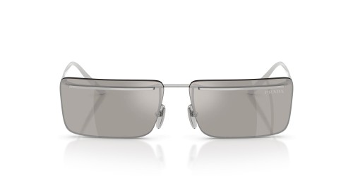 PRADA PR C53S - 1BC60N - 60 Lunettes de soleil Argent Rectangle