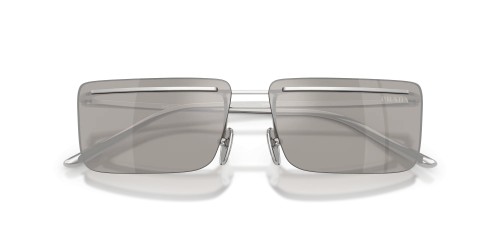 PRADA PR C53S - 1BC60N - 60 Lunettes de soleil Argent Rectangle