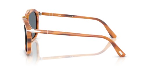 Persol PO0203S - 960/R5 - 57 Lunettes de soleil Rayé marron Angulaire