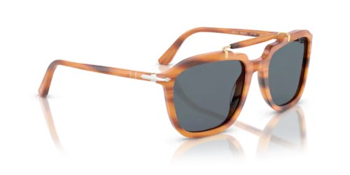 Persol PO0203S - 960/R5 - 57 Lunettes de soleil Rayé marron Angulaire