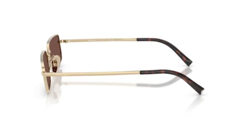 PRADA PR A60S - ZVN80T - 59 Lunettes de soleil Or pâle Rectangle