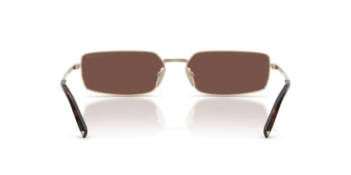 PRADA PR A60S - ZVN80T - 59 Lunettes de soleil Or pâle Rectangle