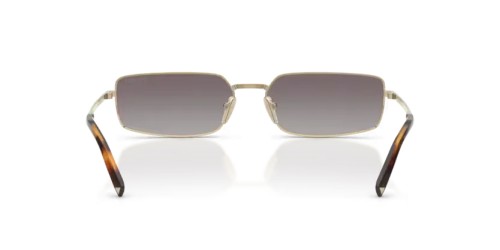 PRADA PR A60S - ZVN30C - 59 Lunettes de soleil Or pâle Rectangle