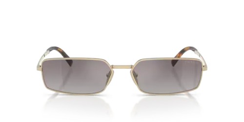 PRADA PR A60S - ZVN30C - 59 Lunettes de soleil Or pâle Rectangle