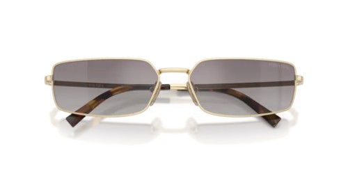 PRADA PR A60S - ZVN30C - 59 Lunettes de soleil Or pâle Rectangle