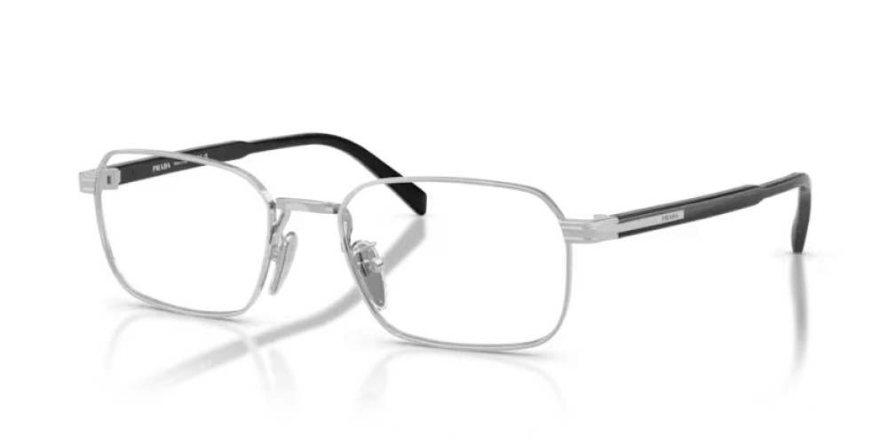 PRADA PR C50VD - 1BC1O1 - 55 Cadres optiques Argent Angulaire