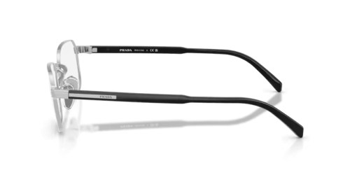 PRADA PR C50VD - 1BC1O1 - 55 Cadres optiques Argent Angulaire