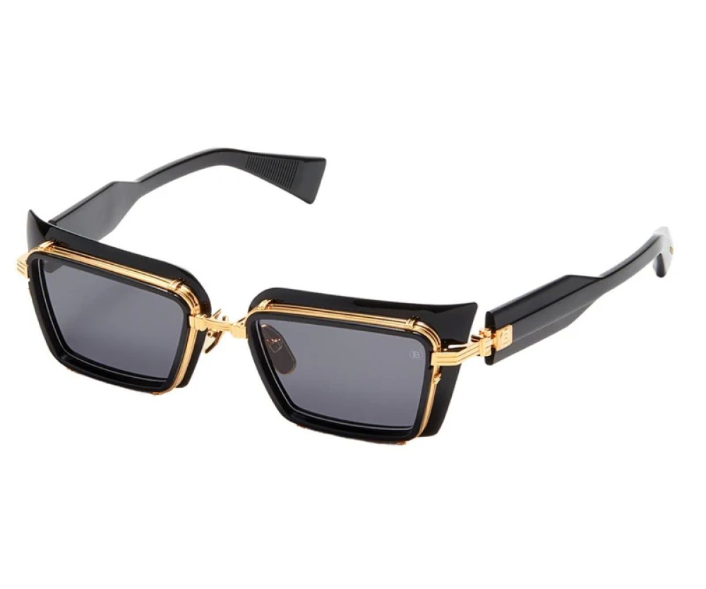 Balmain BPS-130 ADMIRABLE - A - 52 Lunettes de soleil Or, Noir Œil de chat