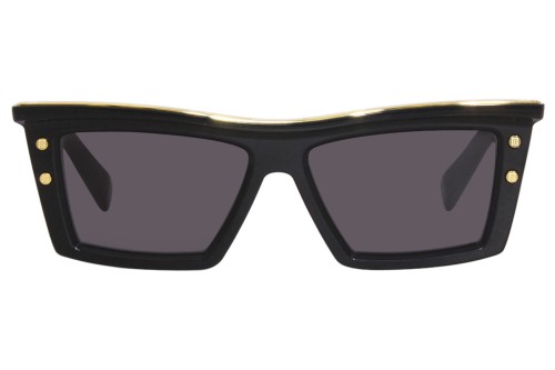 Balmain BPS-131 B-VII - A - 55 Lunettes de soleil Or, Noir Angulaire