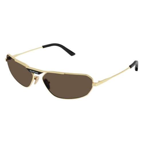 Balenciaga BB0245S - 003 - 64 Lunettes de soleil Or Pilote (Aviateur)